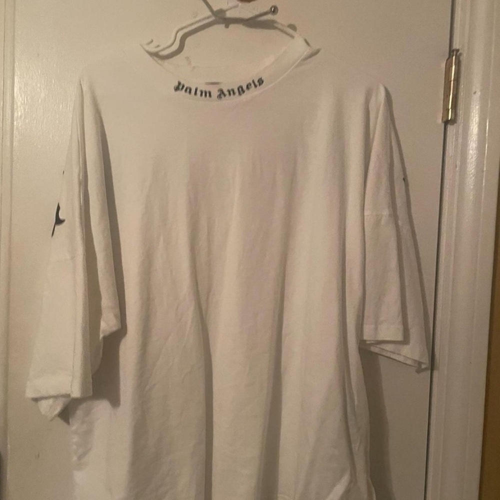Palm Angels White Short Sleeve Tee